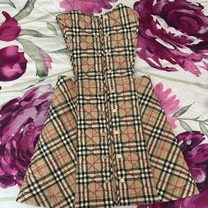 Burberry Plaid Button-Down Dress